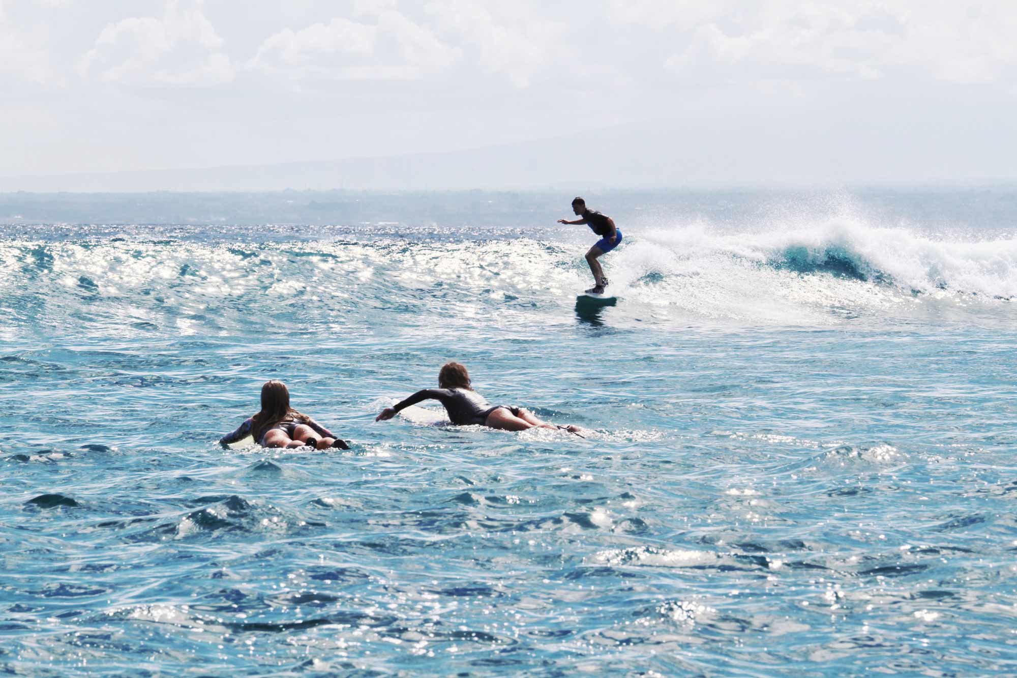 Intermediate level surfer Bali