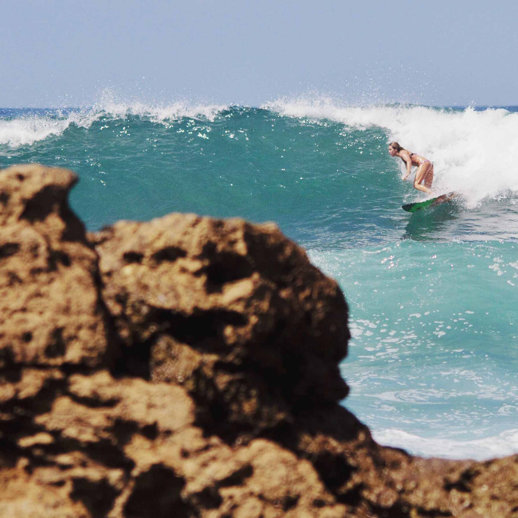 Marie-Christine Amyot Surfing Ecuador