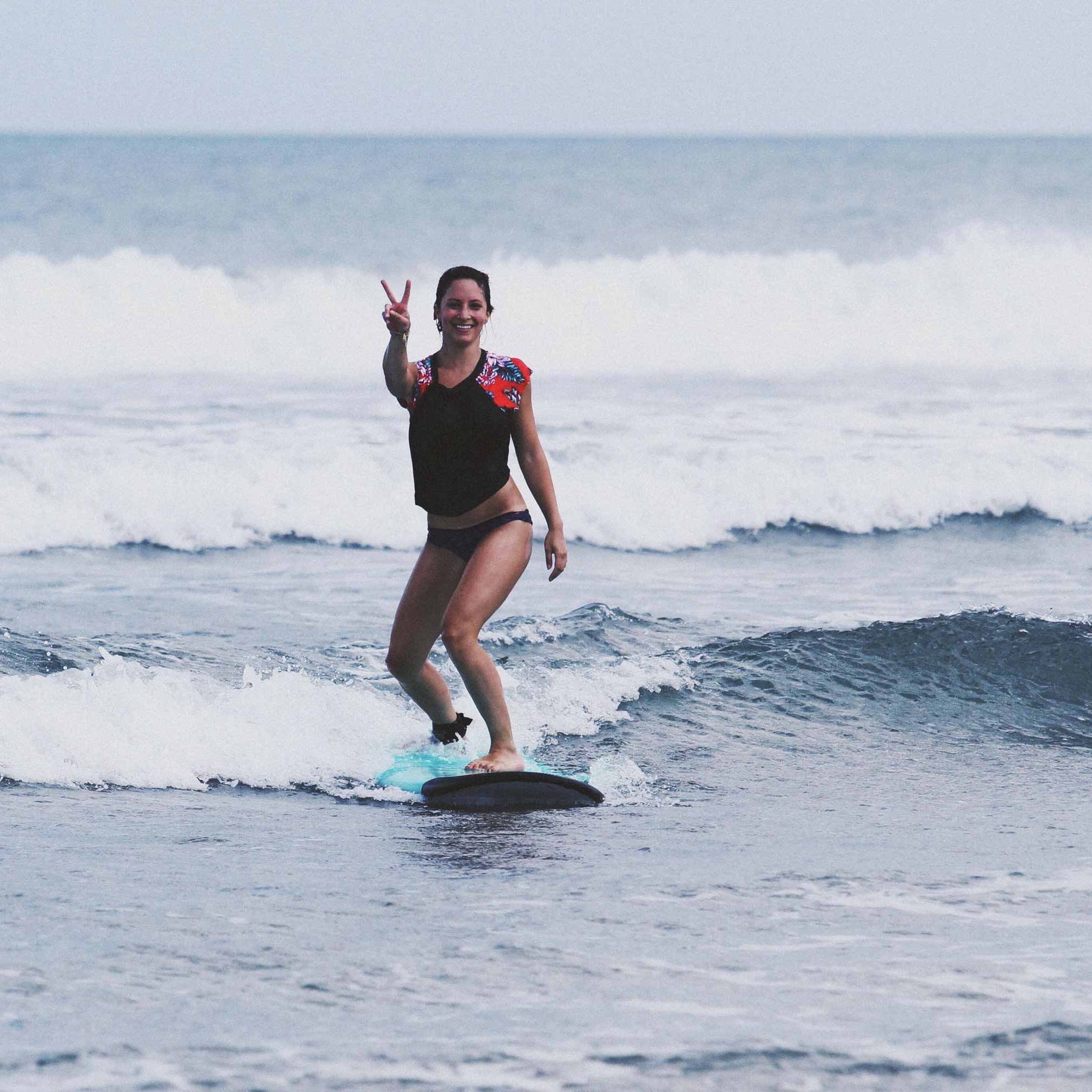 Kuta Beach Bali Beginner Surfer