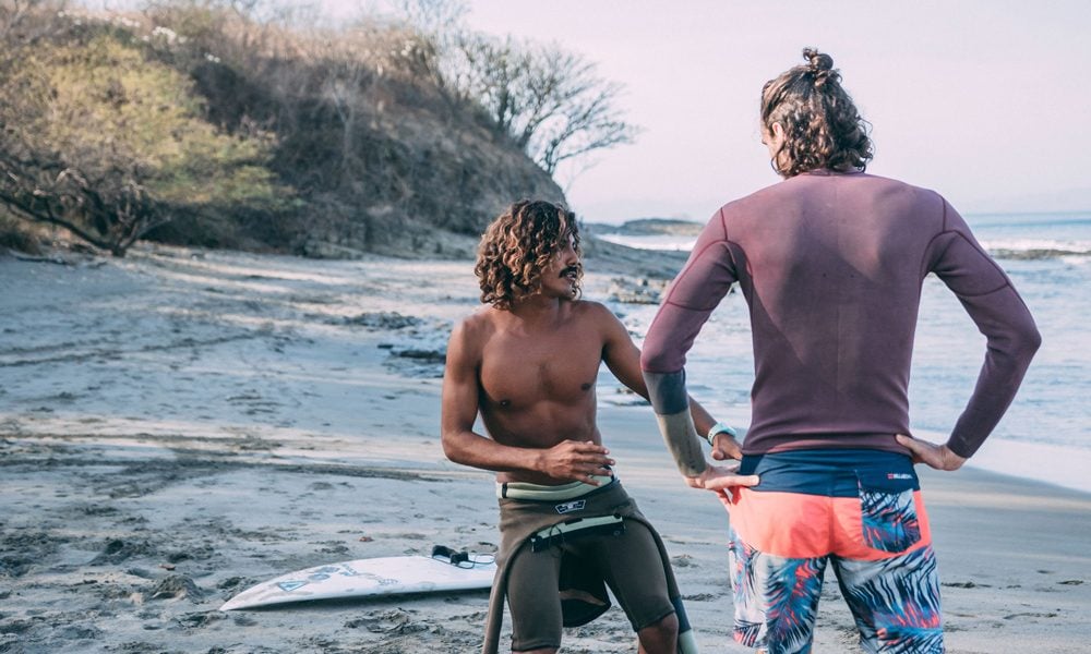 Surf Coaching with private student